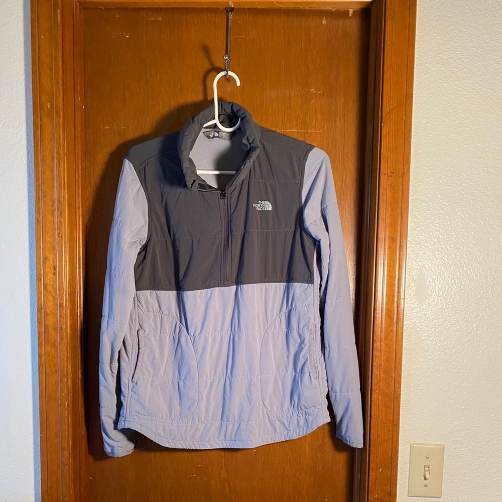 North Face Grey Pullover, Light, Size M *STAINED*